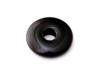 skleněný donut černý