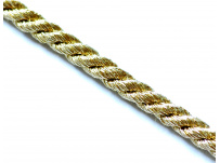 zlatá kroucená šňůrka (50cm)