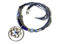 modrý keramický náhrdelník