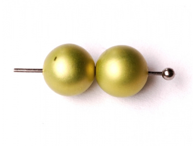 vosk. perly - matná oliva