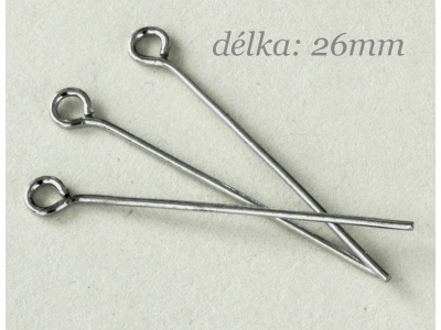 ketlovací jehla 26mm - platinová
